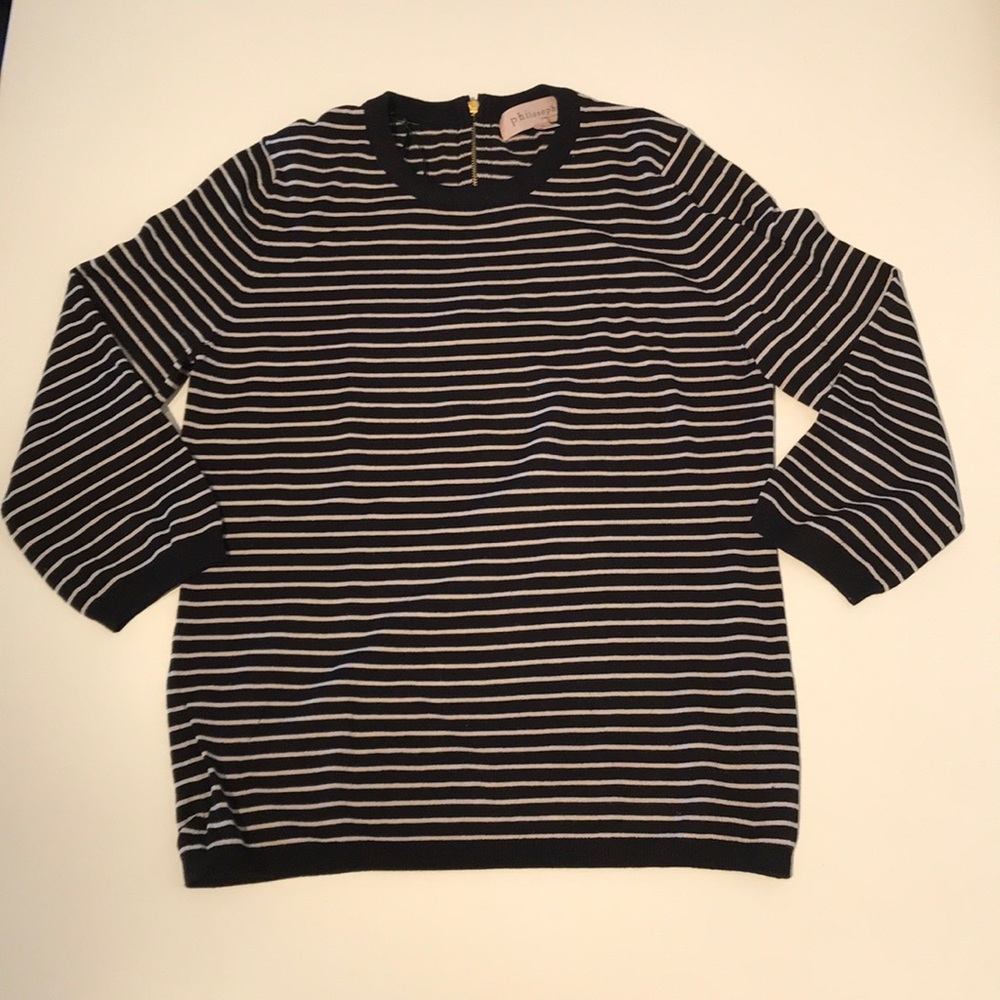 Black and White Striped Sweater
